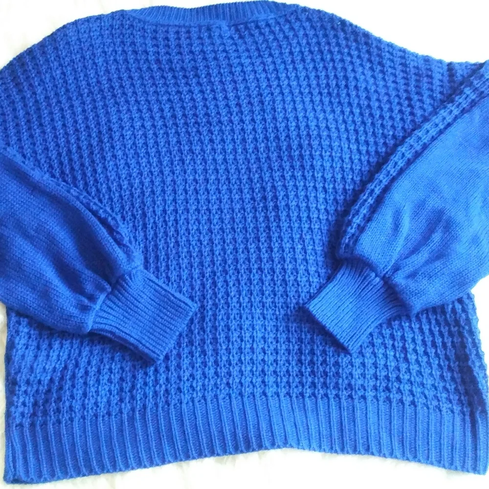 Abound Textured Blouson Sleeve Sweater Size L - Picture 5 of 8